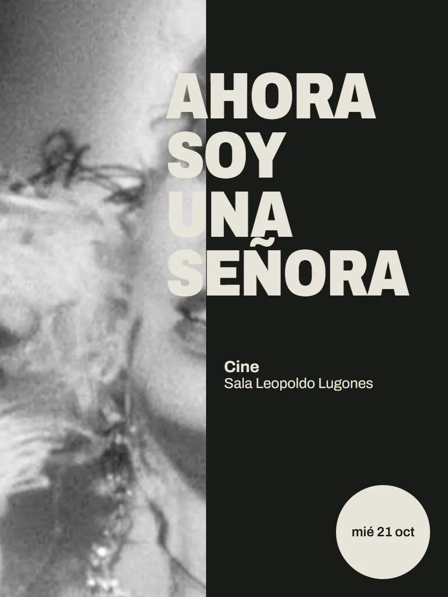 Afiche de «Ahora soy una señora»