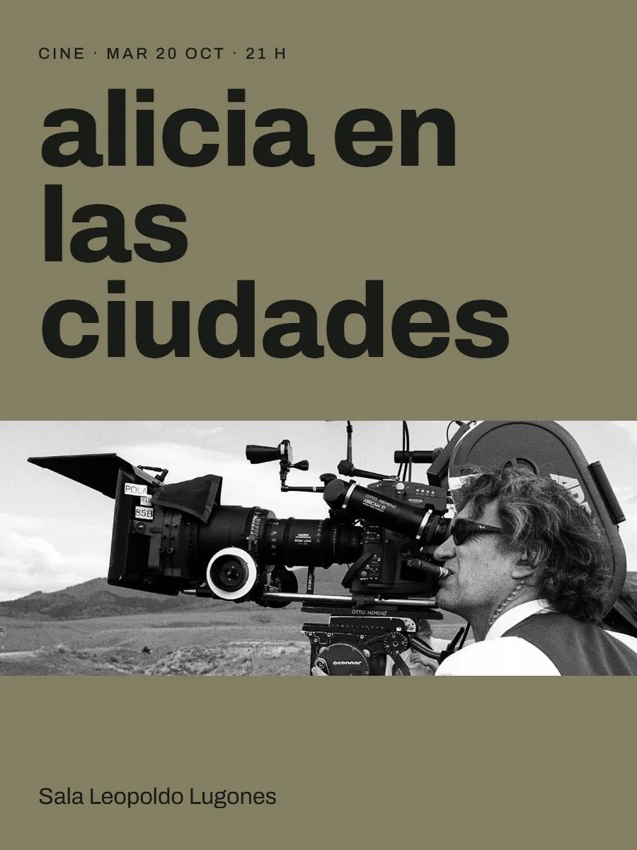 Afiche de «Alicia en las ciudades»