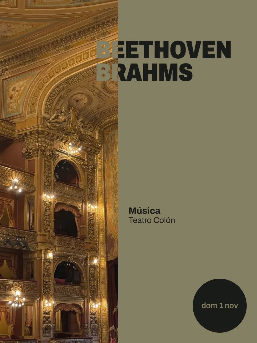 Afiche de «Beethoven – Brahms»