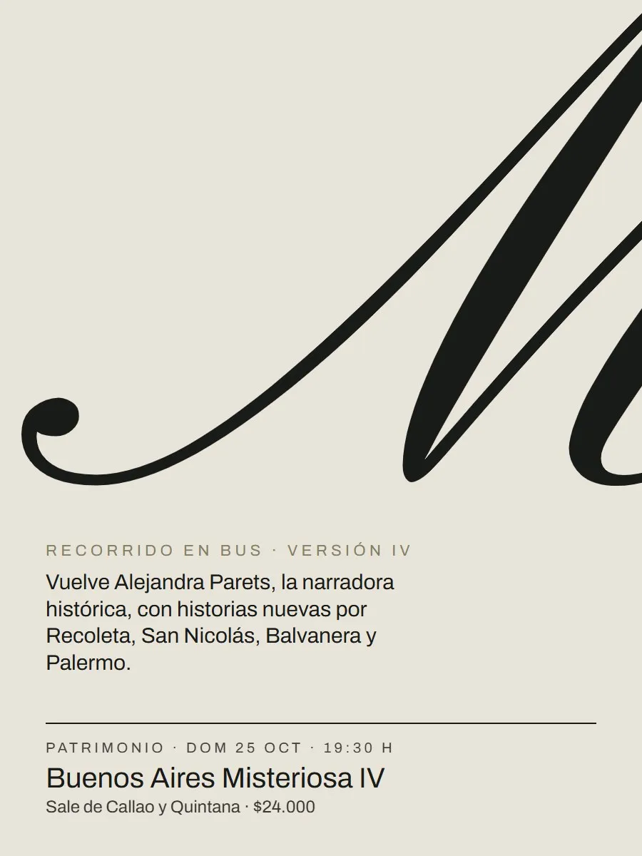 Afiche de «Buenos Aires Misteriosa IV»