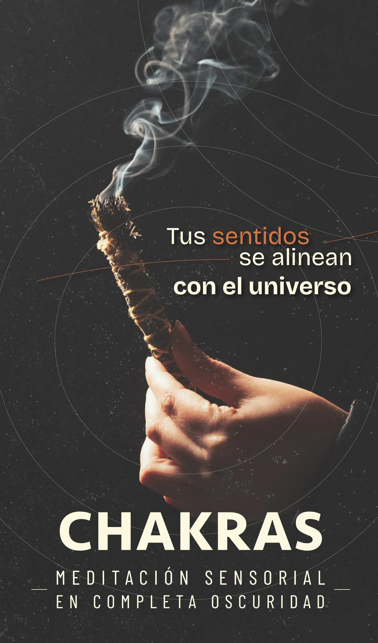 Imagen de difusión de «Chakras: meditación sensorial en completa oscuridad»