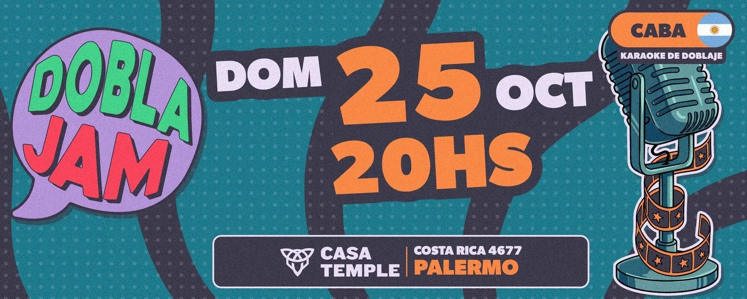 Imagen de difusión de «Dobla Jam: karaoke de doblaje»
