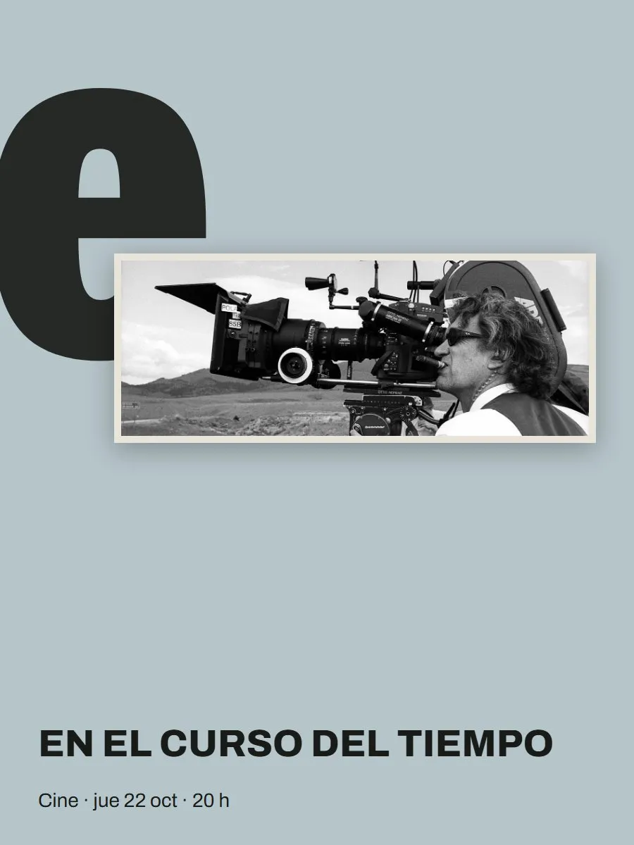 Afiche de «En el curso del tiempo»
