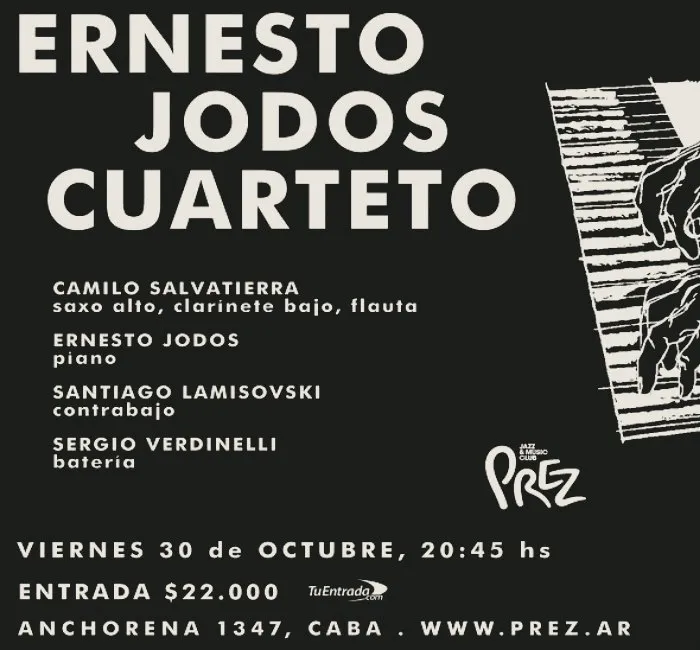 Imagen de difusión de «Ernesto Jodos Cuarteto»