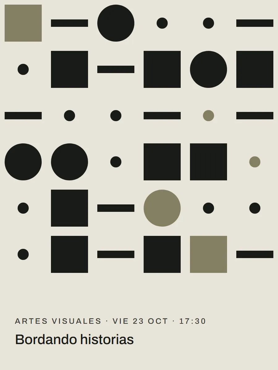 Afiche de «[INAUGURACIÓN] "Bordando historias: imagenes sobre Arte rupestre en la Argentina"»