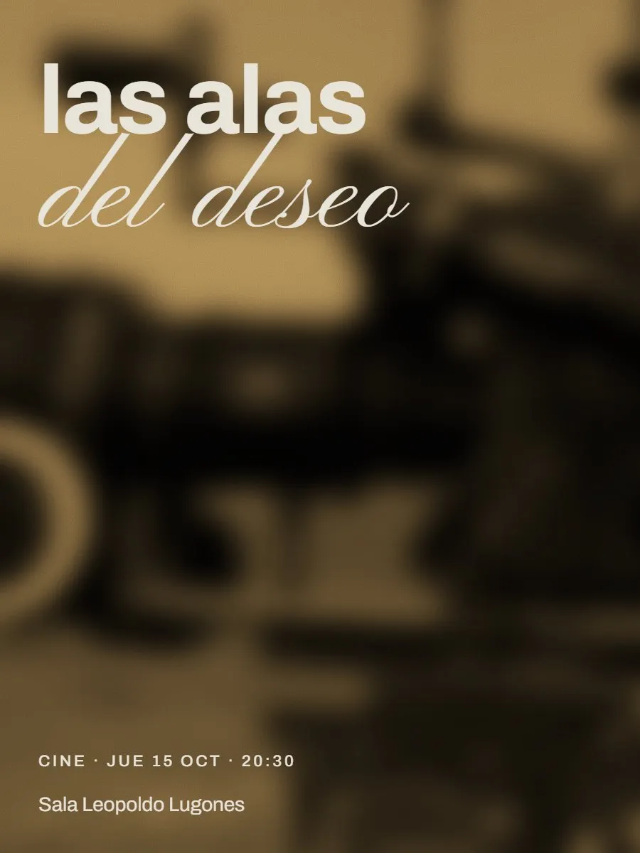 Afiche de «Las alas del deseo»