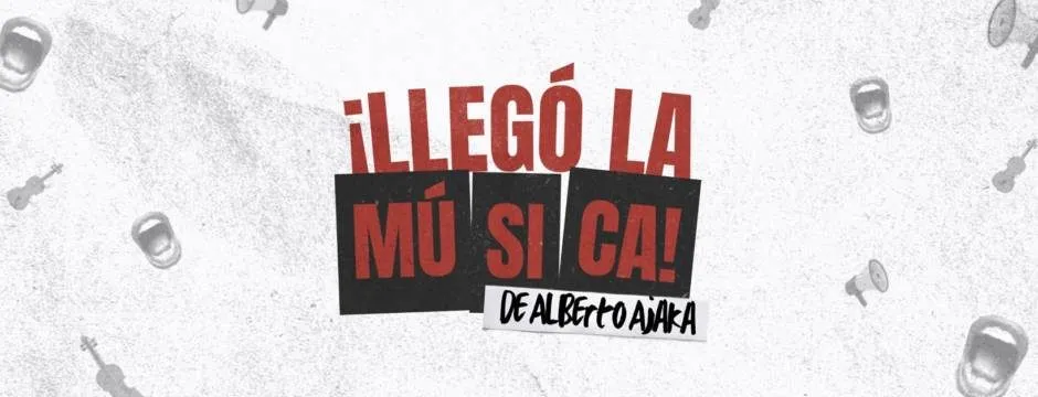 Imagen de difusión de «¡Llegó la música!»