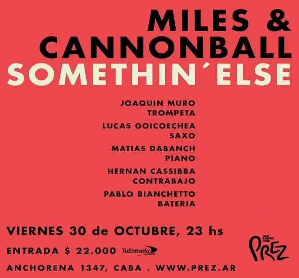 Imagen de difusión de «Miles & Cannonball - Somethin Else»