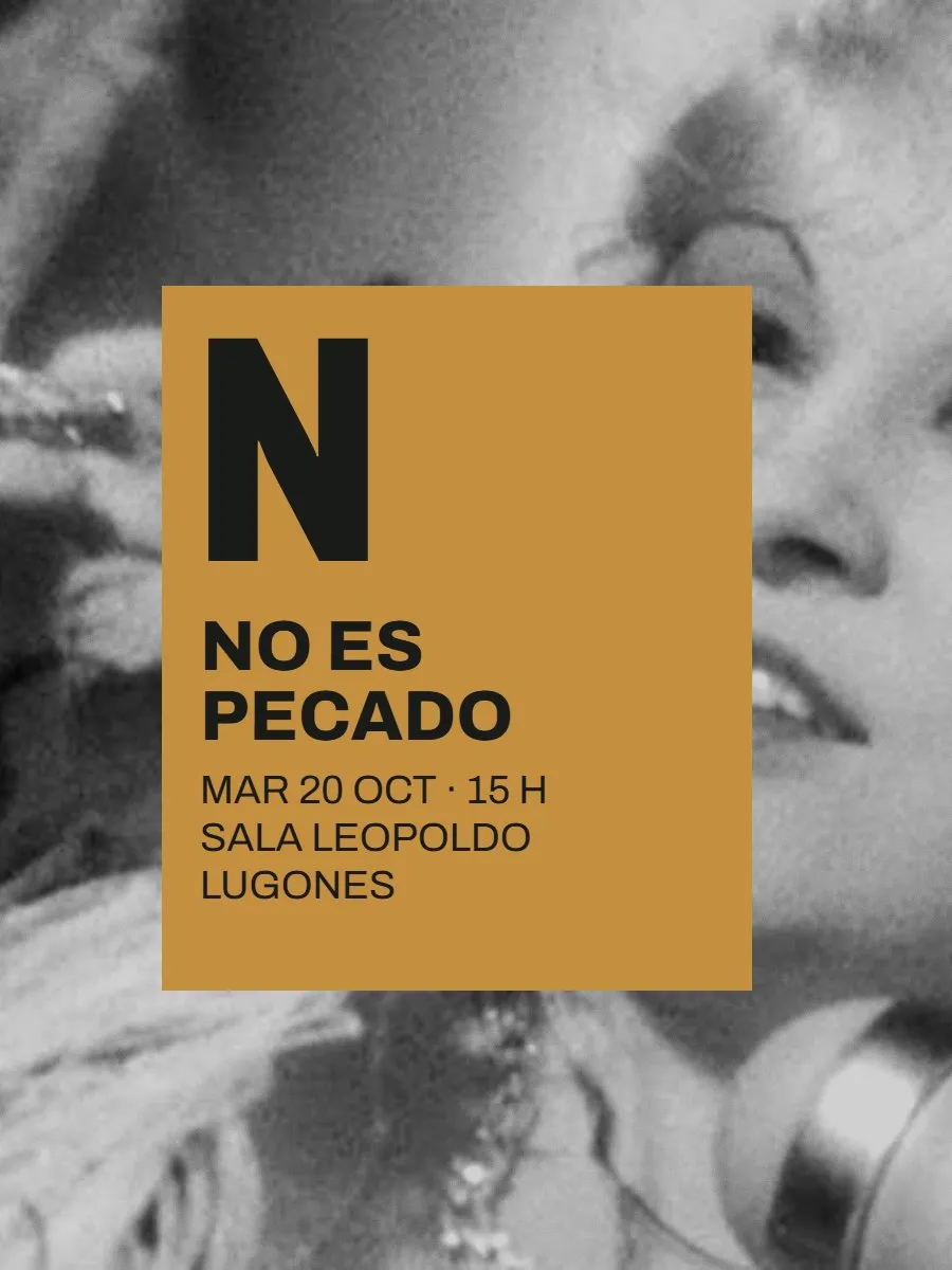 Afiche de «No es pecado»