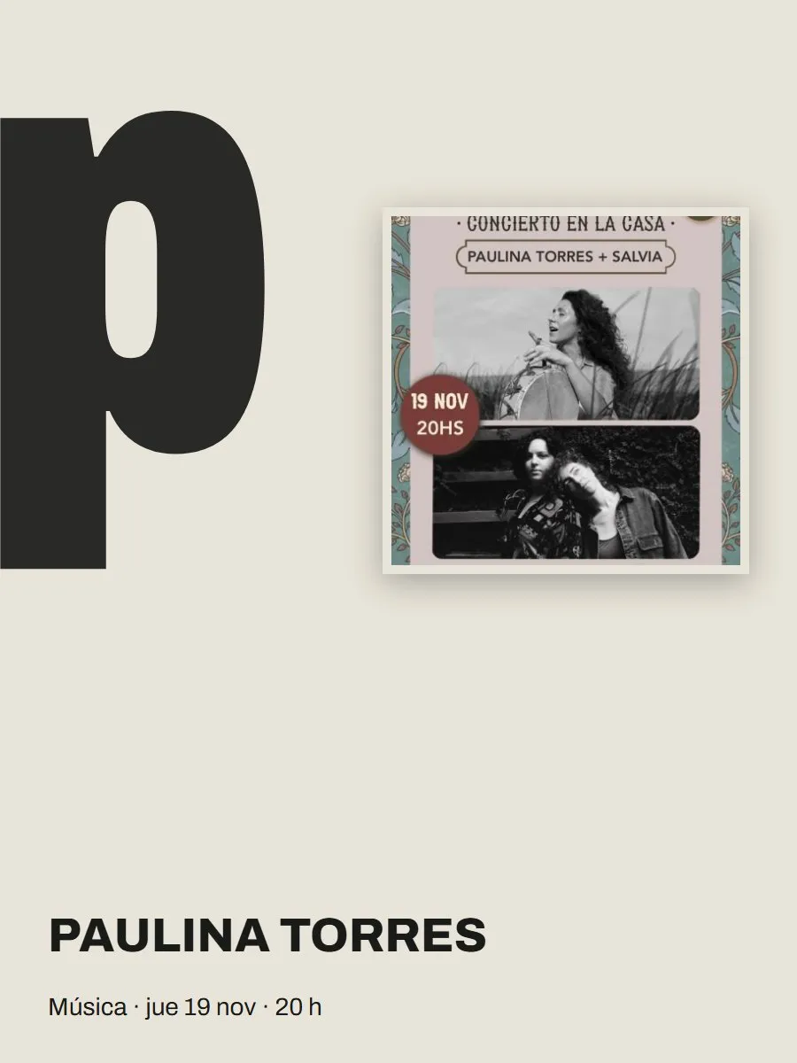 Afiche de «Paulina Torres + Salvia»