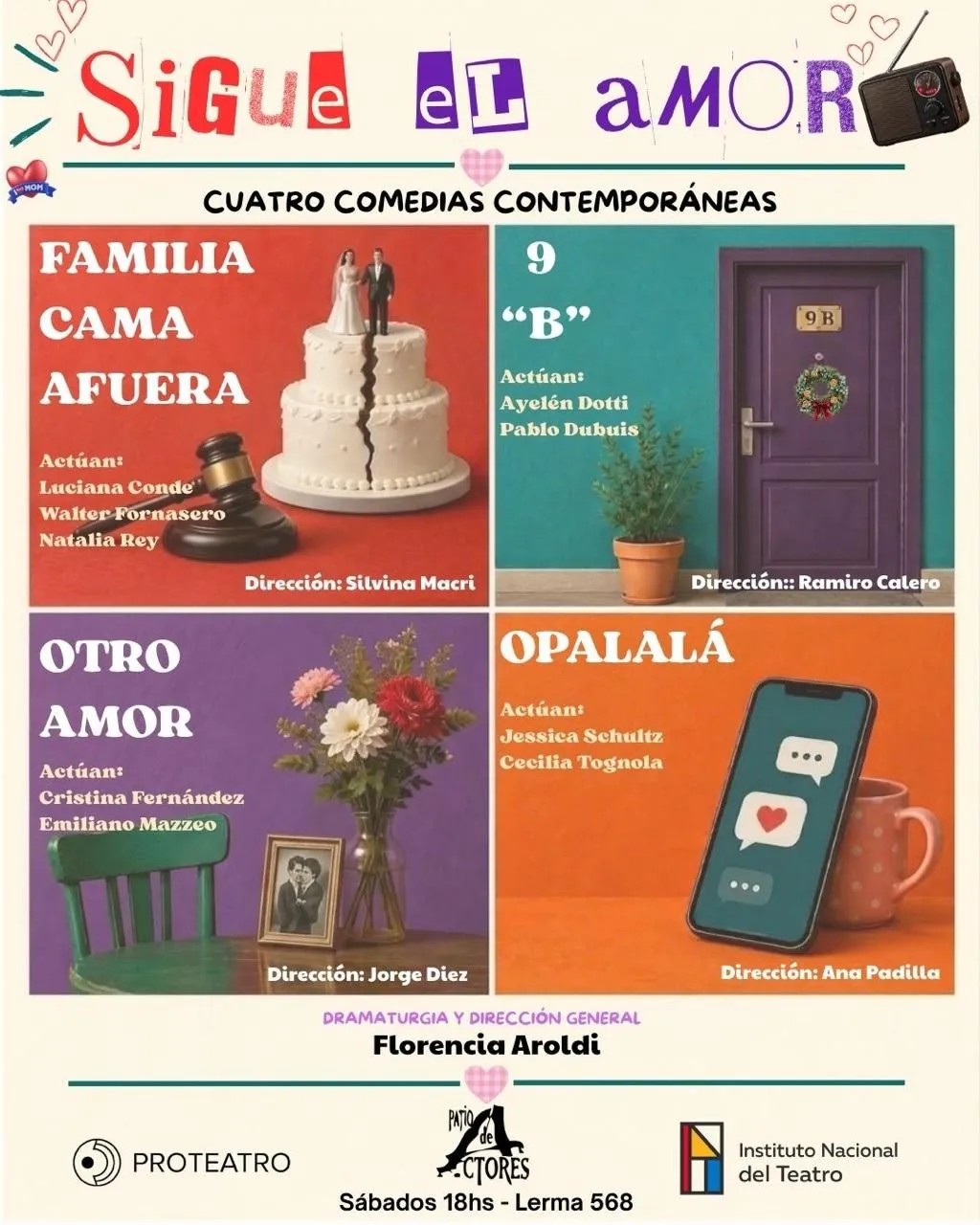 Imagen de difusión de «Sigue el amor»