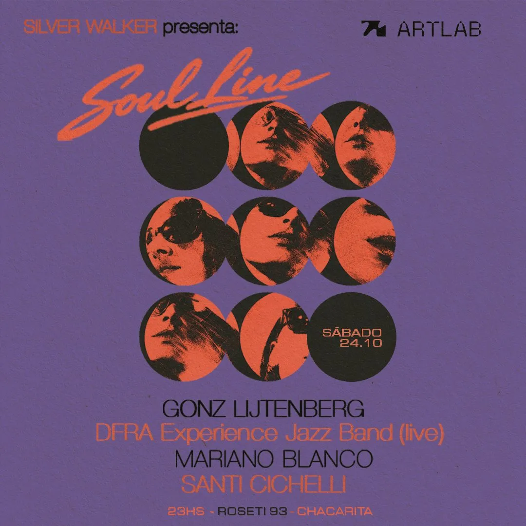 Imagen de difusión de «Silver Walker presenta: Gonz Lijtenberg + DFRA Experience Jazz Band (live) + Mariano Blanco + Sa...»