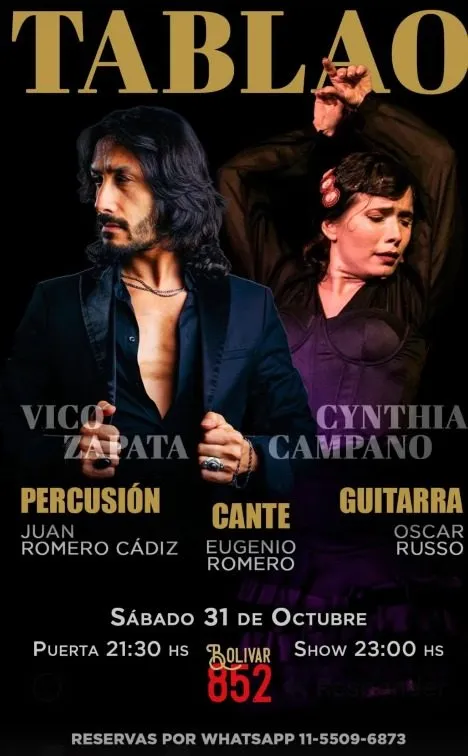 Imagen ilustrativa para «Tablao: Vico Zapata y Cynthia Campano»