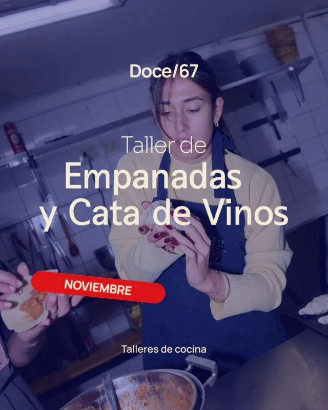 Imagen de difusión de «Taller de Empanadas y Cata de Vinos»